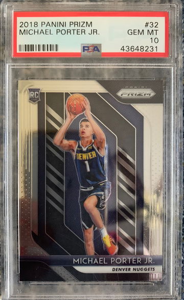 2018 Panini Prizm Michael Porter Jr RC PSA 10