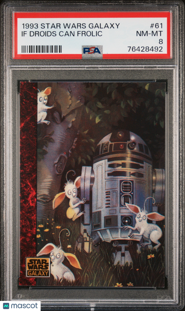 1993 Star Wars Galaxy If Droids Can Frolic #61 PSA 8