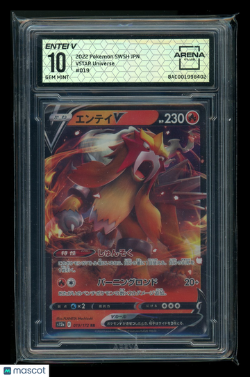 2022 Pokemon Sword & Shield VSTAR Universe Entei V Arena Club 10 #013/172