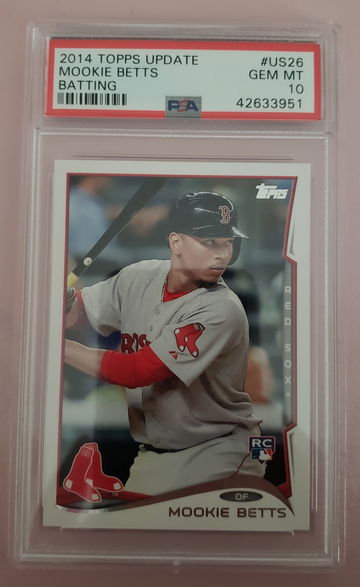 2014 Topps Update Batting #US26 Mookie Betts RC