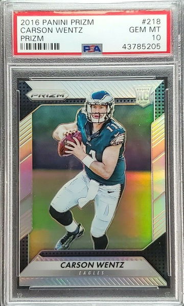 2016 Prizm Silver Carson Wentz RC Rookie PSA 10
