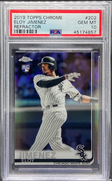 2019 Topps Chrome Eloy Jimenez Refractor PSA 10