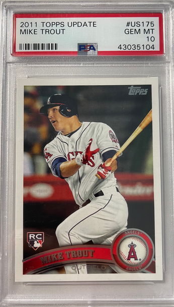 2011 Topps Update Mike Trout PSA10