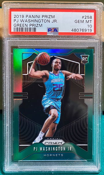PJ Washington GREEN PRIZM rc PSA 10