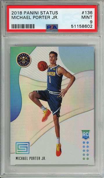 Michael Porter Jr. 2018-19 Panini Status #136 PSA 9 Mint Rookie RC! 8602