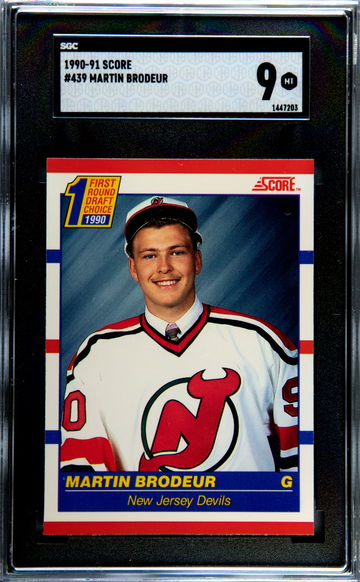 1990-91 Score #439 Martin Brodeur RC SGC 9