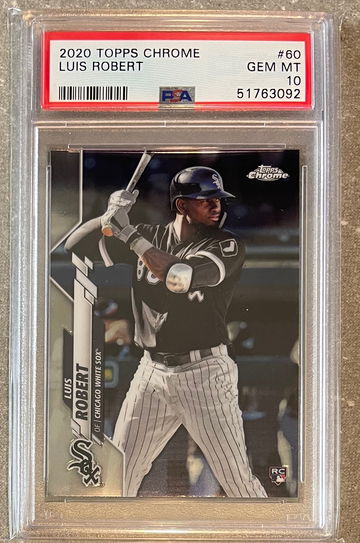 2020 Luis Robert Topps Chrome PSA10