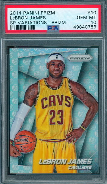 LeBron James 2014 PRIZM SP VARIATIONS SILVER PRIZM PSA 10 (0786)