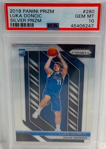 Luka Doncic Prizm Silver PSA 10