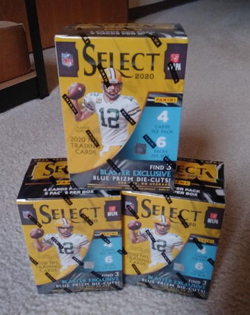 2020 NFL Panini Select Football Blasters (Lot of 3)