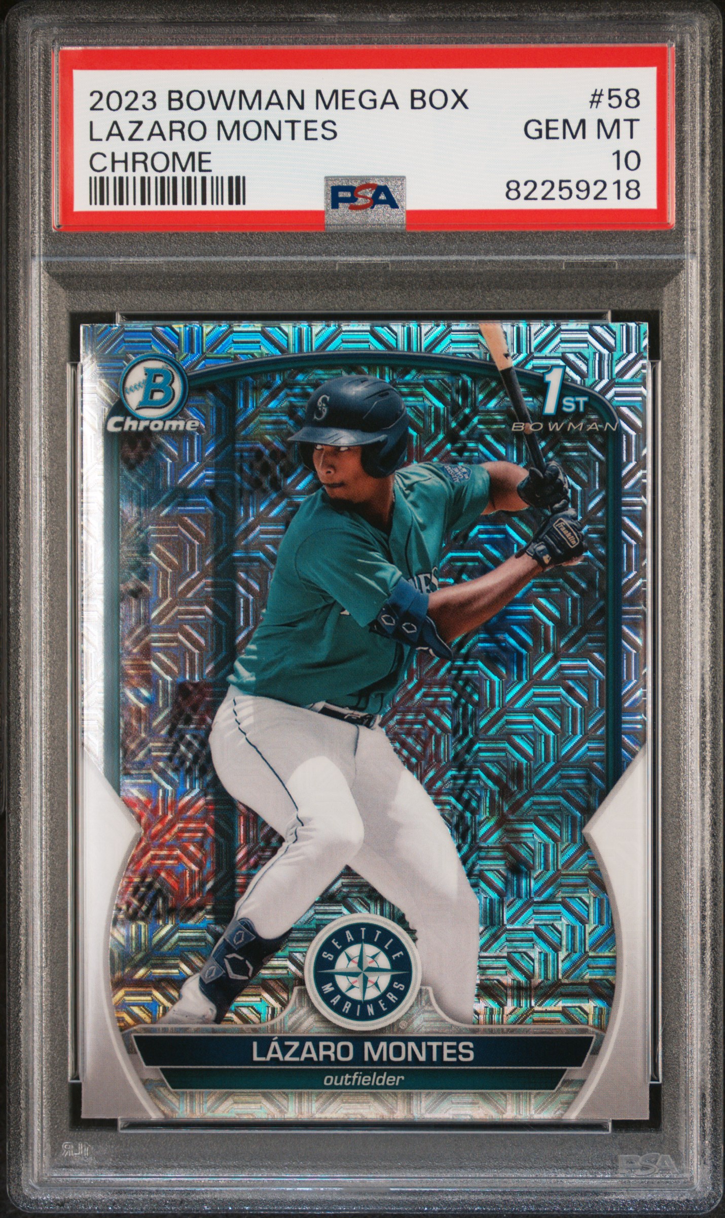2023 Bowman Mega Box Chrome Lazaro Montes #58 Chrome PSA 10