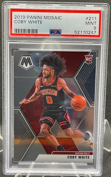 2019 Mosaic Coby White RC #211 PSA 9