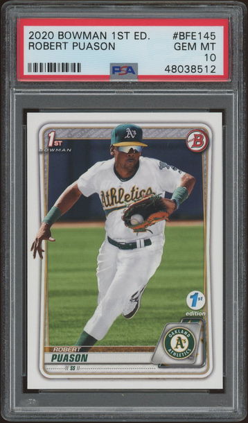 2020 Bowman 1st Edition Robert Puason PSA 10 GEM MT