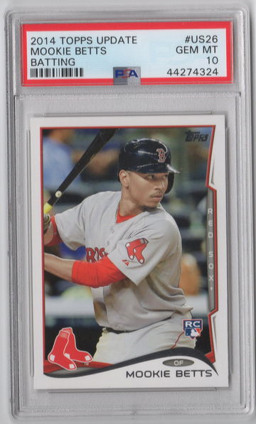 2014 Topps Update Mookie Betts PSA 10