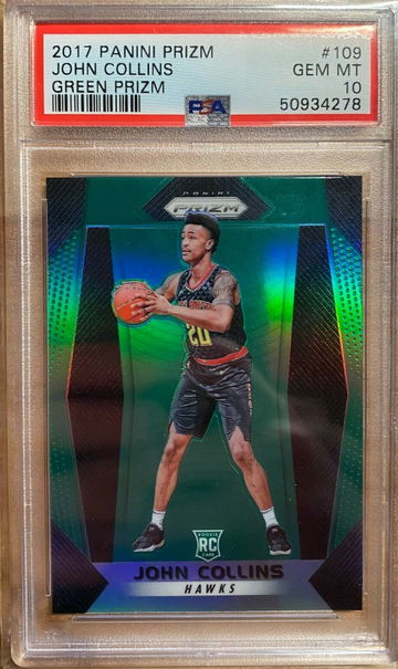 2017 Panini Prizm Green John Collins PSA 10 RC