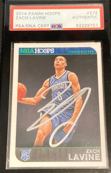 Zach LaVine 2014 Panini Hoops authentic auto