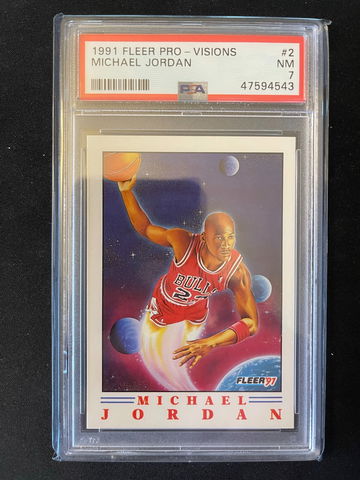1991 Fleer Pro-Visions Michael Jordan PSA 7