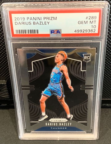 Darius Bazley RC Prizm PSA 10 GEM MT 