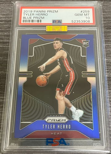 Tyler Herro Prizm Blue /199 PSA 10! 