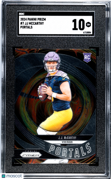 2024 Panini Prizm JJ Mccarthy #7 Portals SGC 10