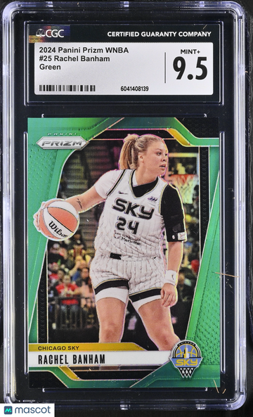 2024 Panini Prizm WNBA Rachel Banham #25 Green CGC 9.5