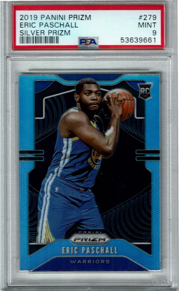 2019 Panini Prizm Eric Paschall Silver Prizm Rookie #279 PSA 9