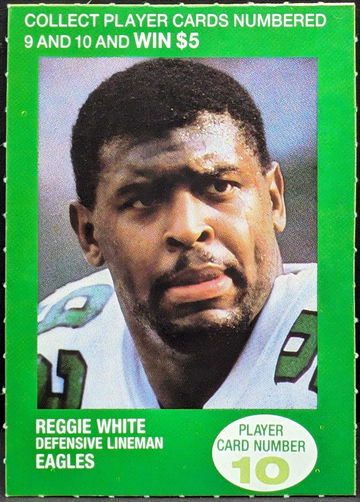 1990 All Brands Other British Petroleum #NNO Reggie White Philadelphia Eagles