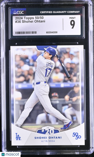 2024 Topps 50/50 Shohei Ohtani #36 CGC 9