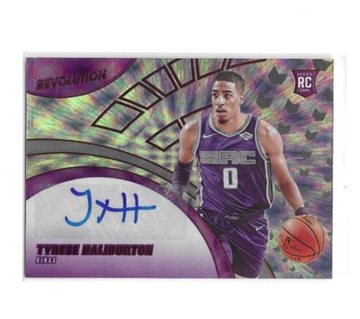 Tyrese Haliburton 2020-21 Panini Revolution Asia Rookie Auto Indiana Pacers NBA