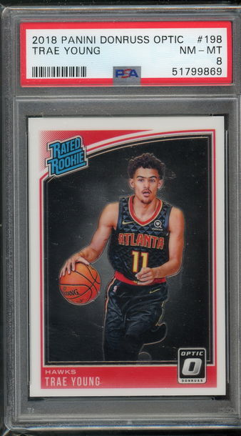 2018 Optic Trae Young PSA 8