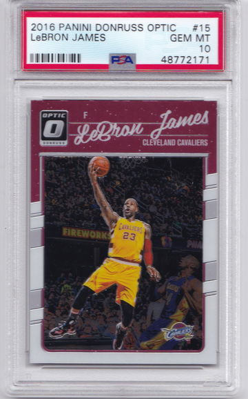 LeBron James 2016 Optic PSA 10