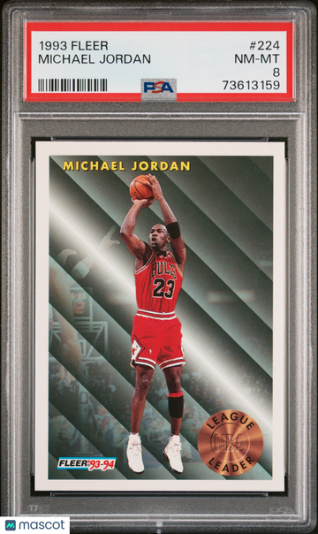 Michael Jordan 1993 Fleer #224 PSA 8