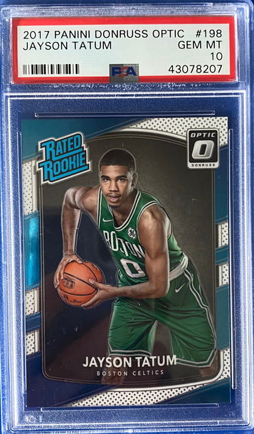 2017 Panini Donruss Optic #198 Jayson Tatum PSA 10 RC