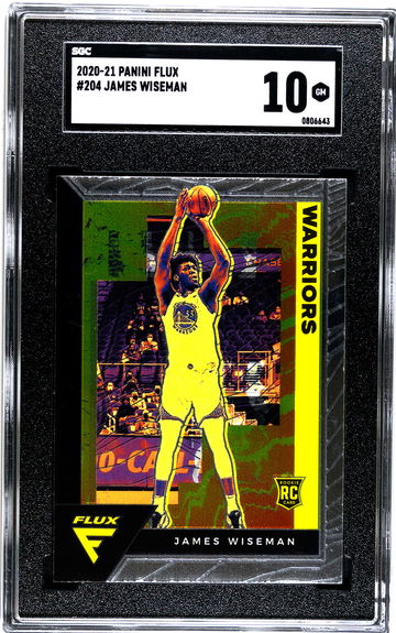 2020-21 Panini Flux #204 James Wiseman SGC 10