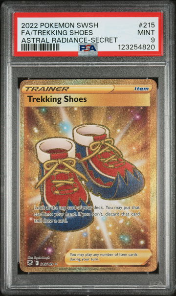 2022 Pokemon Sword and Shield Astral Radiance Trekking Boots Scr #215 /189 PSA 9