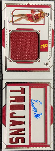 2021 National Treasures Evan Mobley Booklet RPA 08/35