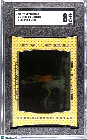 1996 Upper Deck Michael Jordan #TV-3 TV Cel Predictor SGC 8