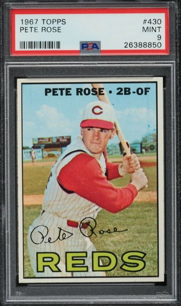 1967 Topps Pete Rose PSA 9