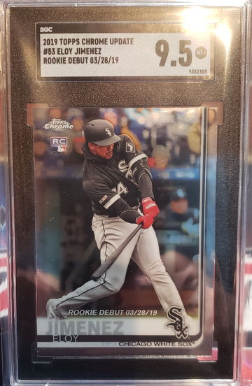 2019 Topps Chrome Update Eloy Jimenez Rookie Debut SGC 9.5