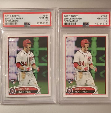 2 2012 Bryce Harper Screaming PSA 10