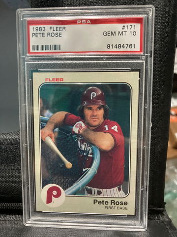 1983 Fleer Pete Rose #171 PSA 10 Gem Mint