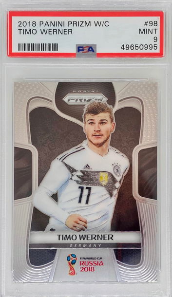 2018 Panini Prizm WC Timo Werner Rookie RCMint PSA 9