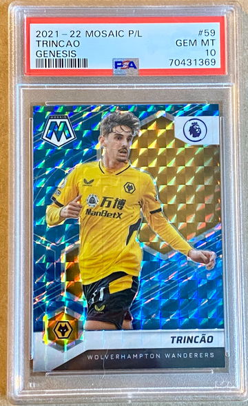 2021-22 Mosaic Premier League TRINCAO Genesis PSA 10 Gem Mint Wolverhamptonn