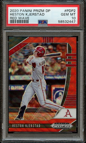 2020 Panini Prizm Draft Heston Kjerstad Red Wave Prizm PSA 10