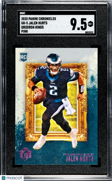 2020 Panini Chronicles Jalen Hurts #GK-5 Gridiron Kings Pink SGC 9.5