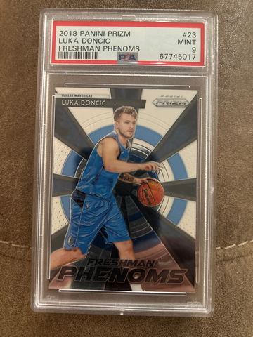 2018 Panini Prizm #23 Luka Doncic RC Freshman Phenoms PSA 9
