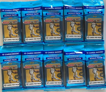(10) 2019-2020 Panini NBA Hoops Premium Stock Cello Pack lot
