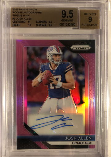 2018 Prizm Josh Allen Rookie Autographs Pink (from HKG 14-21 days shipping)