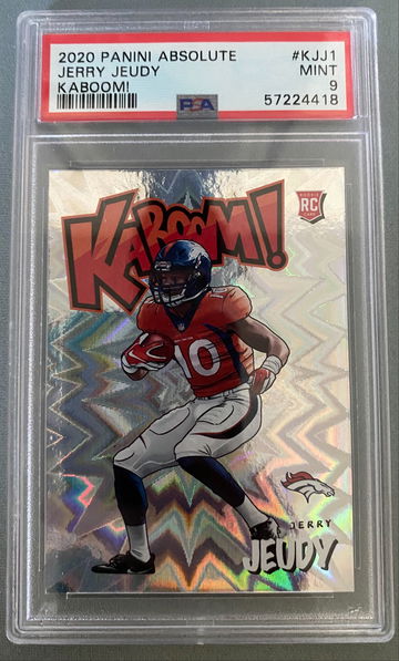 2020 Absolute Jerry Jeudy Kaboom PSA 9