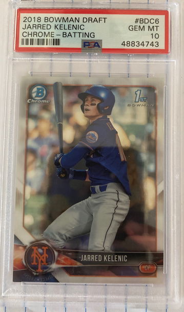2018 bowman draft chrome jarred kelenic psa 10
